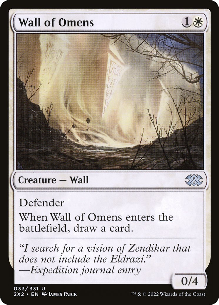 Wall of Omens (2X2-033) - Double Masters 2022 Foil-1