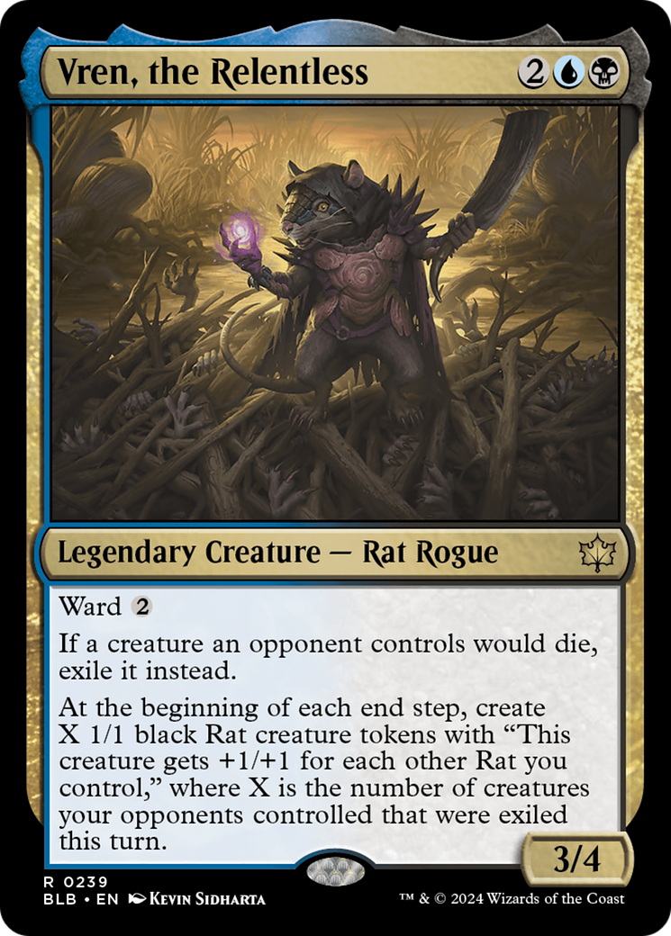 Vren, the Relentless (BLB-239) - Bloomburrow Foil-1