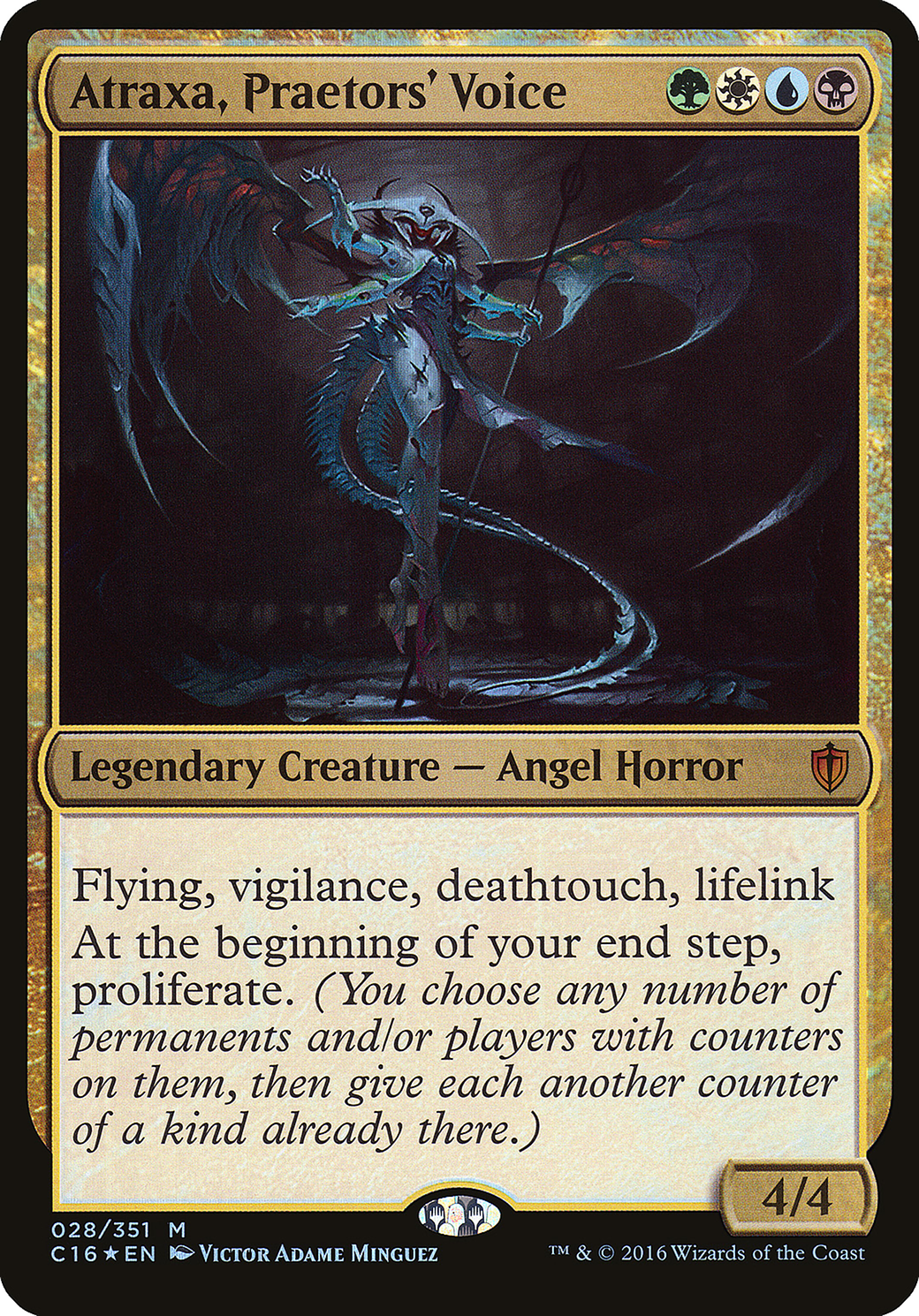 Atraxa, Praetors' Voice (Oversized) [Commander 2016 Oversized]-1