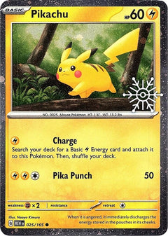 Pikachu (025/165) (Holoiday Calendar) [Miscellaneous Cards]-1