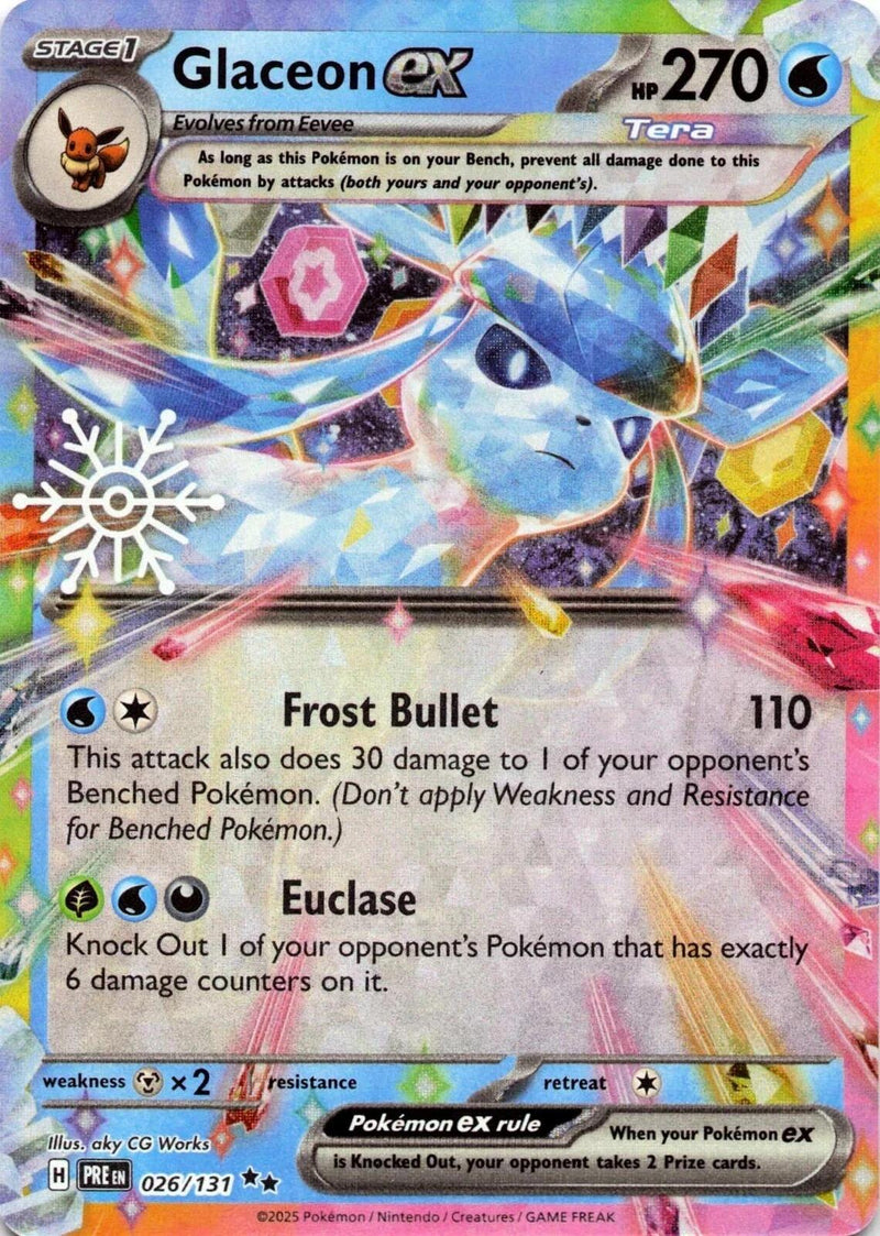 Glaceon ex (026/131) (Holiday Calendar) [Miscellaneous Cards]-1