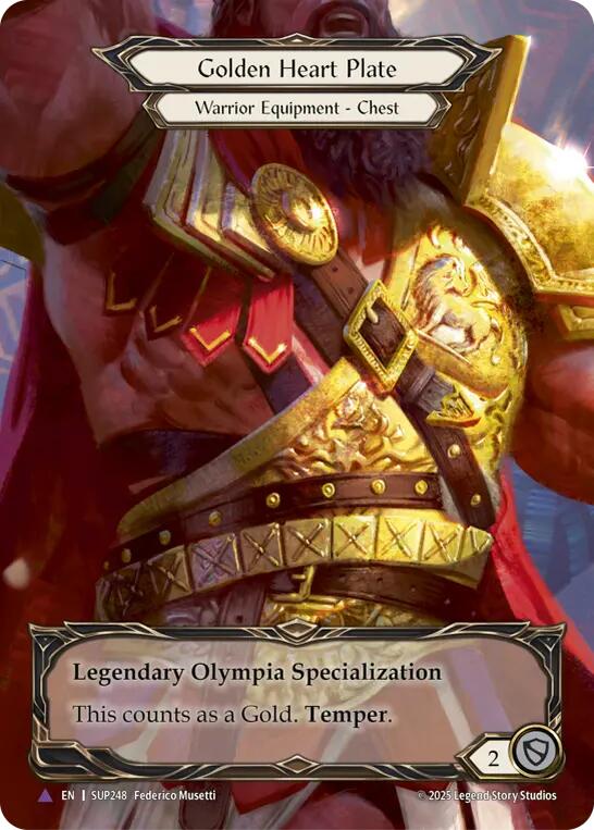 Golden Heart Plate (Marvel) [SUP248] (Super Slam)  Cold Foil-1