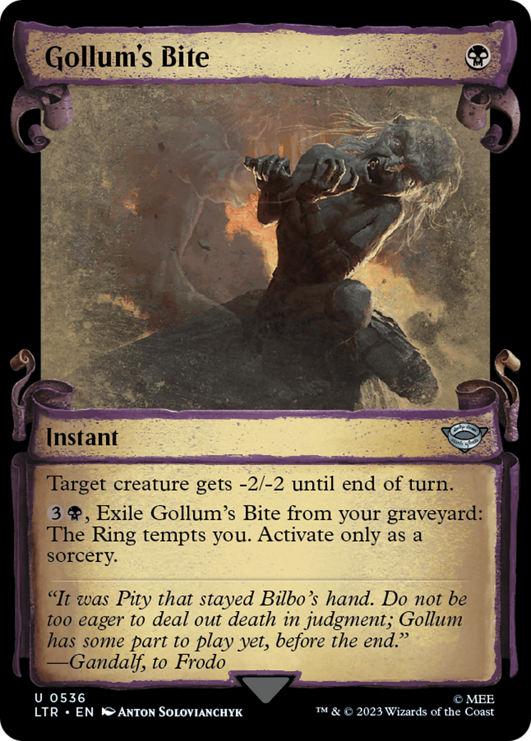 Gollum's Bite [The Lord of the Rings: Tales of Middle-Earth Showcase Scrolls]-1
