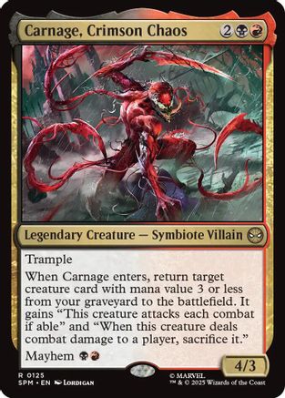 Carnage, Crimson Chaos [Marvel's Spider-Man]-1