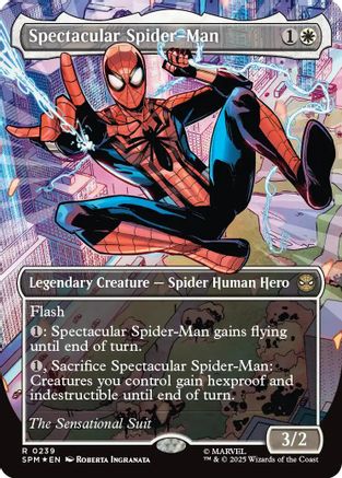 Spectacular Spider-Man (0239) (Borderless) (Textured Foil) [Marvel's Spider-Man]-1