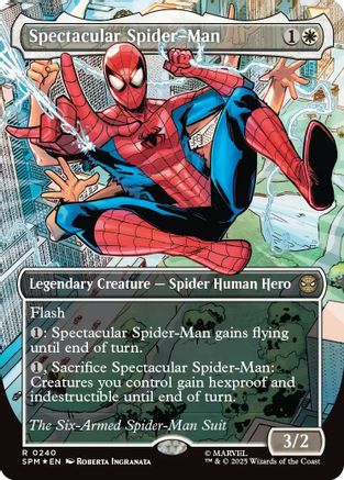 Spectacular Spider-Man (0240) (Borderless) (Textured Foil) [Marvel's Spider-Man]-1