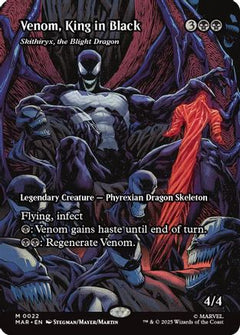 Venom, King in Black - Skithiryx, the Blight Dragon (Borderless) (MAR-022) - Marvel Eternal-Legal-1