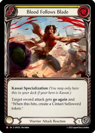 Blood Follows Blade (SUP252) - Super Slam Rainbow Foil-1