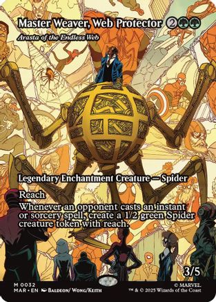 Master Weaver, Web Protector - Arasta of the Endless Web (Borderless) [Marvel Universe: Eternal-Legal]-1