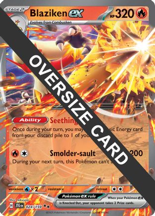 Blaziken ex 024  - Holofoil Jumbo Cards - Double Rare-1