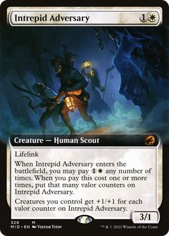 Intrepid Adversary (Extended Art) [Innistrad: Midnight Hunt]-1