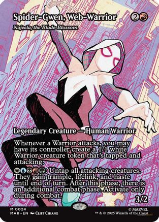 Spider-Gwen, Web-Warrior - Najeela, the Blade-Blossom [Marvel Universe: Eternal-Legal]-1