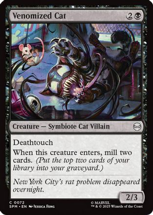 Venomized Cat (SPM-072) - Marvel's Spider-Man Foil-1