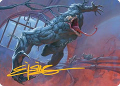 Venom, Evil Unleashed Art Card (Gold-Stamped Signature) (AASPM-012) - Art Series: Marvel's Spider-Man-1