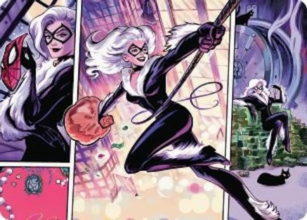 Black Cat, Cunning Thief Art Card (AASPM-044) - Art Series: Marvel's Spider-Man-1