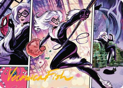 Black Cat, Cunning Thief Art Card (Gold-Stamped Signature) (AASPM-044) - Art Series: Marvel's Spider-Man-1
