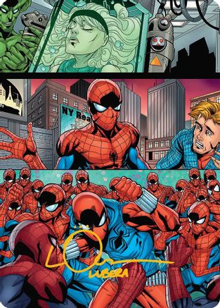 The Clone Saga Art Card (Gold-Stamped Signature) (AASPM-042) - Art Series: Marvel's Spider-Man-1