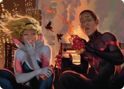 Heroes' Hangout Art Card (AASPM-014) - Art Series: Marvel's Spider-Man-1