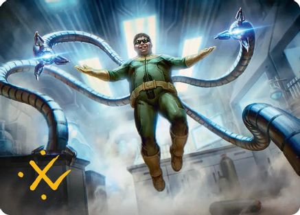 Doctor Octopus, Master Planner Art Card (25/54) (Gold-Stamped Signature) (AASPM-025) - Art Series: Marvel's Spider-Man-1