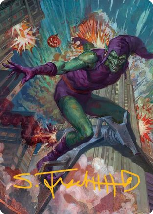 Green Goblin Art Card (26/54) (Gold-Stamped Signature) (AASPM-026) - Art Series: Marvel's Spider-Man-1