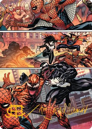 Maximum Carnage Art Card (Gold-Stamped Signature) (AASPM-046) - Art Series: Marvel's Spider-Man-1