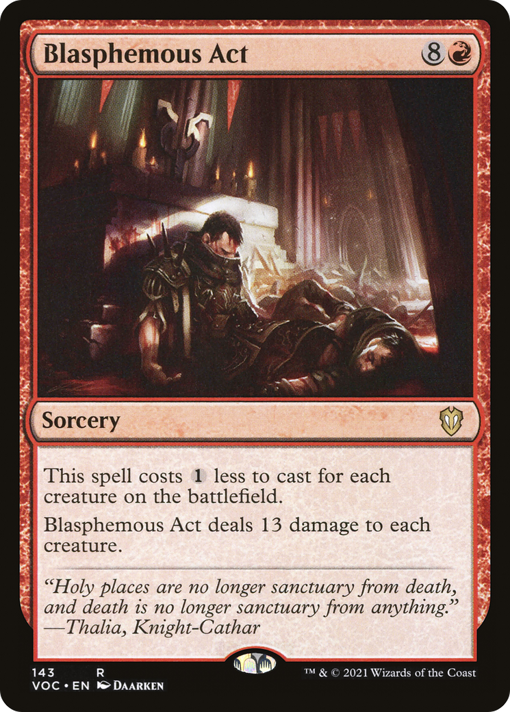 Blasphemous Act [Innistrad: Crimson Vow Commander]-1