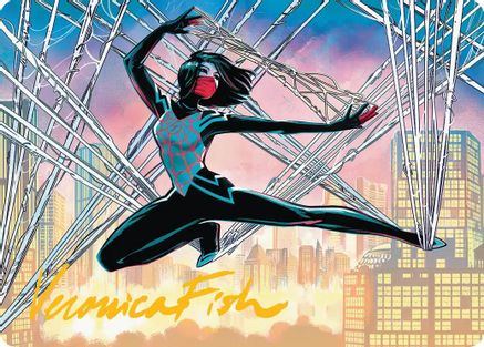 Silk, Web Weaver Art Card (39/54) (Gold-Stamped Signature) (AASPM-039) - Art Series: Marvel's Spider-Man-1