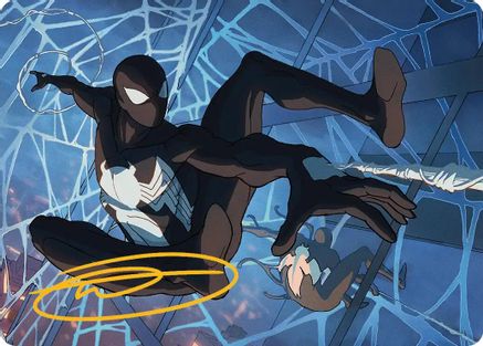 Symbiote Spider-Man Art Card (Gold-Stamped Signature) (AASPM-040) - Art Series: Marvel's Spider-Man-1