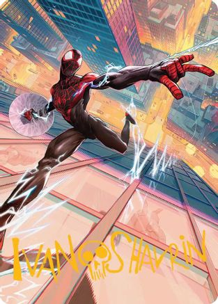Ultimate Spider-Man Art Card (Gold-Stamped Signature) (AASPM-041) - Art Series: Marvel's Spider-Man-1