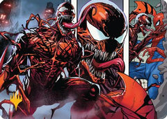 Carnage, Crimson Chaos Art Card (Gold-Stamped Planeswalker Symbol) (AASPM-047) - Art Series: Marvel's Spider-Man-1