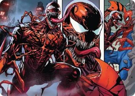 Carnage, Crimson Chaos Art Card (AASPM-047) - Art Series: Marvel's Spider-Man-1