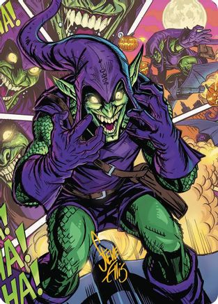 Green Goblin Art Card (49/54) (Gold-Stamped Signature) (AASPM-049) - Art Series: Marvel's Spider-Man-1