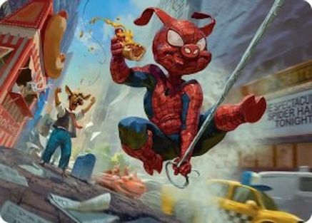 Spider-Ham, Peter Porker Art Card (AASPM-019) - Art Series: Marvel's Spider-Man-1