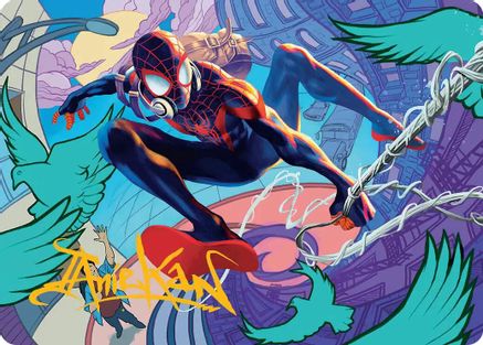 Spider-Man, Brooklyn Visionary Art Card (Gold-Stamped Signature) (AASPM-020) - Art Series: Marvel's Spider-Man-1