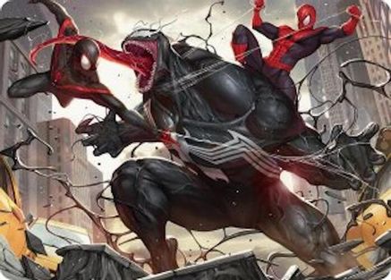 Terrific Team-Up Art Card (AASPM-023) - Art Series: Marvel's Spider-Man-1