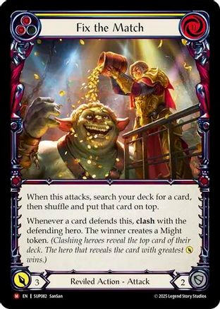 Fix the Match [SUP082] (Super Slam)  Rainbow Foil