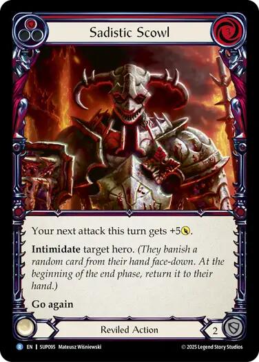 Sadistic Scowl [SUP095] (Super Slam)  Rainbow Foil-1