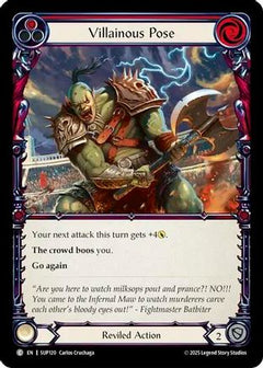 Villainous Pose (Red) [SUP120] (Super Slam)  Rainbow Foil-1