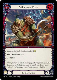 Villainous Pose (Blue) [SUP122] (Super Slam)  Rainbow Foil-1
