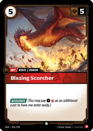 Blazing Scorcher (001/298) - Origins Foil-1