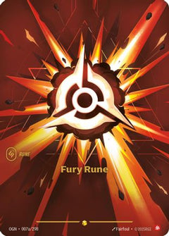 Fury Rune (Alternate Art) (007a/298) - Origins Foil-1