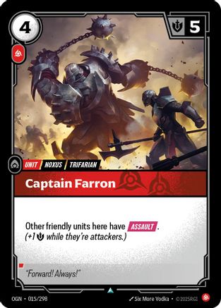Captain Farron (015/298) - Origins Foil-1