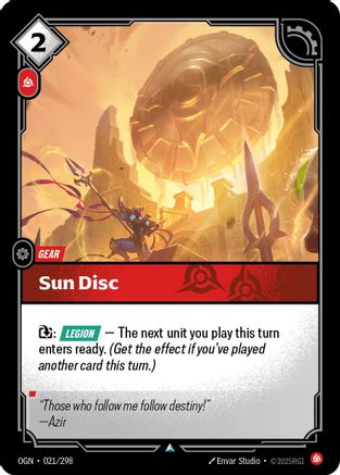 Sun Disc (021/298) - Origins Foil-1