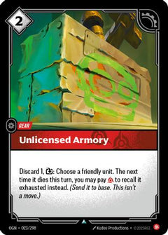 Unlicensed Armory (023/298) - Origins Foil-1