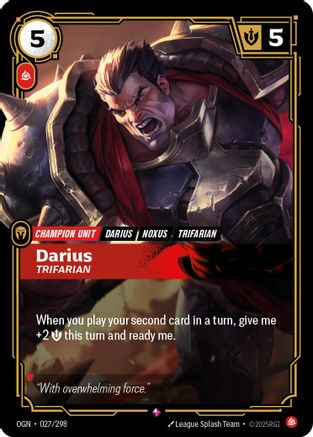 Darius - Trifarian (027/298) - Origins Foil-1