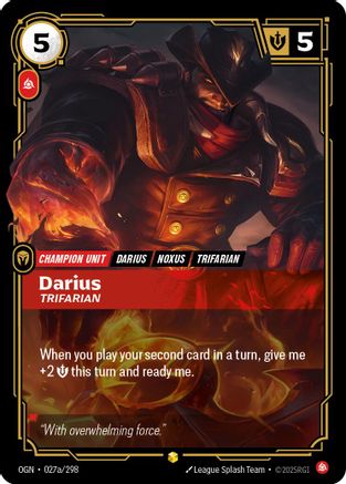 Darius - Trifarian (Alternate Art) (027a/298) - Origins Foil-1