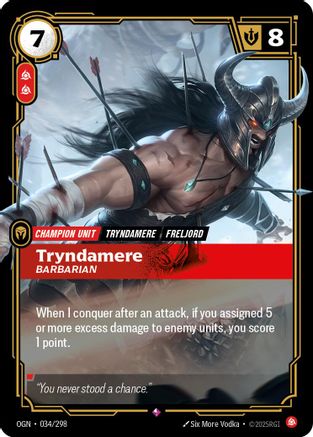 Tryndamere - Barbarian (034/298) - Origins Foil-1