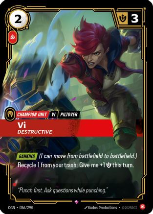 Vi - Destructive (036/298) - Origins Foil-1
