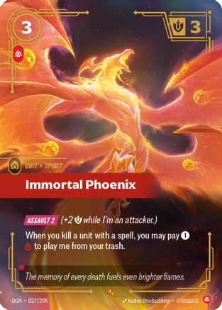 Immortal Phoenix (037/298) - Origins Foil-1