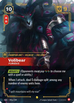 Volibear - Furious (Alternate Art) (041a/298) - Origins Foil-1